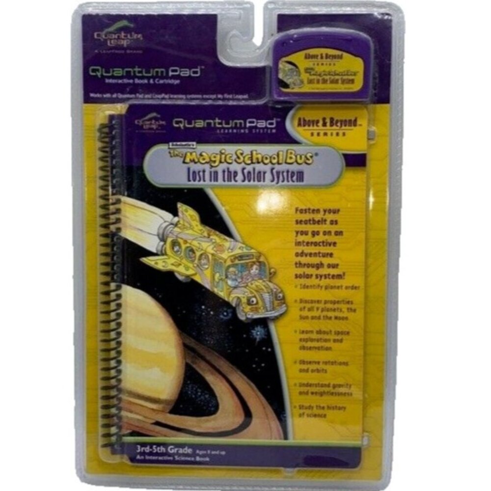 Quantum Leap Pad The Magic School Bus Lost In The Solar System Book & Cartridge